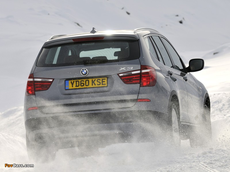 BMW X3 xDrive20d UK-spec (F25) 2010 wallpapers (800 x 600)