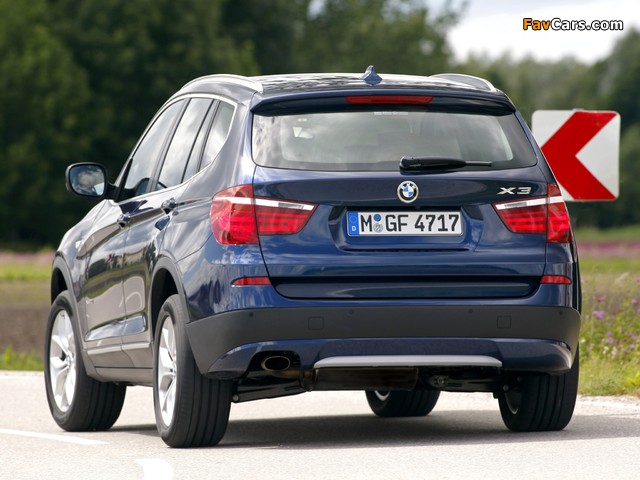 BMW X3 xDrive20i (F25) 2011 images (640 x 480)