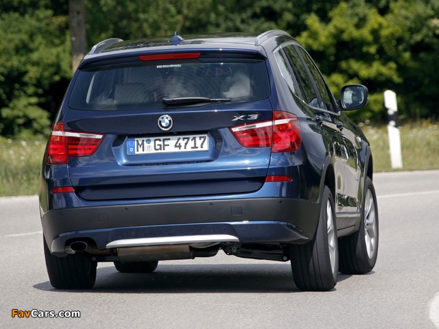 BMW X3 xDrive20i (F25) 2011 photos (640 x 480)