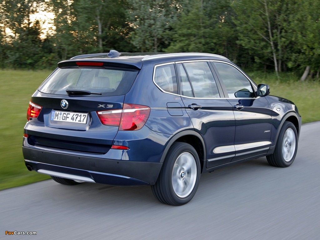 BMW X3 xDrive20i (F25) 2011 pictures (1024 x 768)