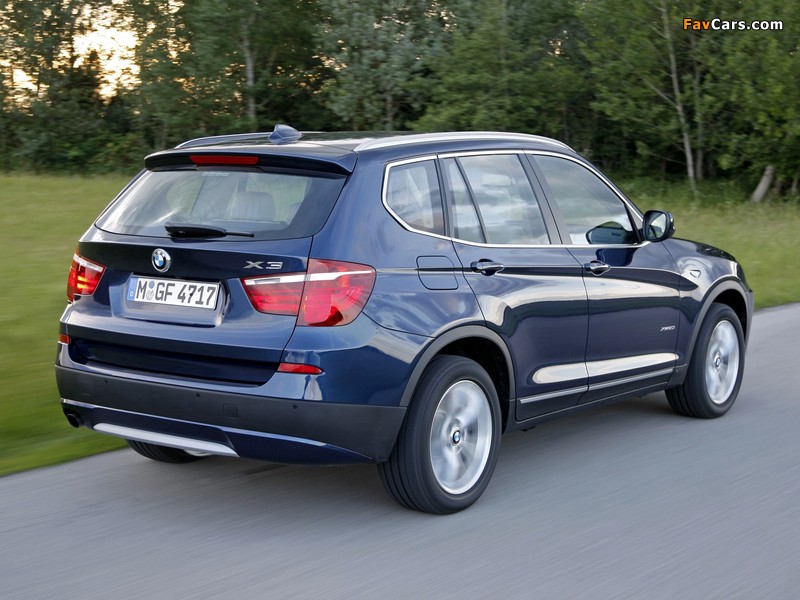 BMW X3 xDrive20i (F25) 2011 pictures (800 x 600)