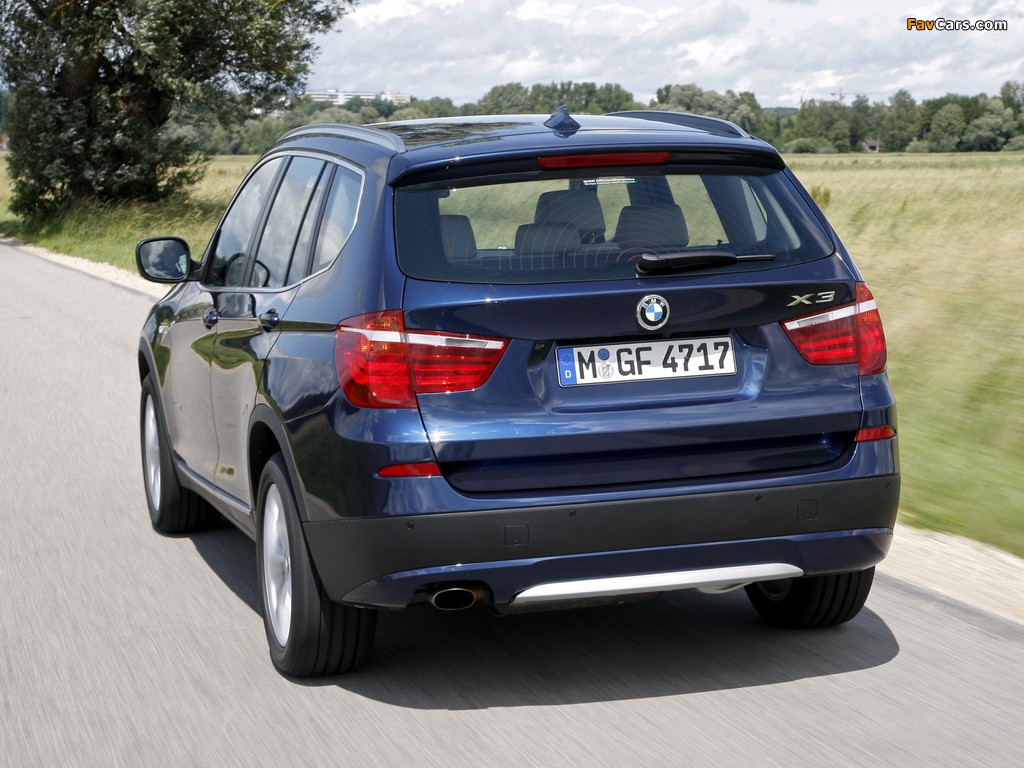 BMW X3 xDrive20i (F25) 2011 pictures (1024 x 768)