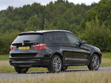 BMW X3 xDrive35d M Sport Package UK-spec (F25) 2014 images