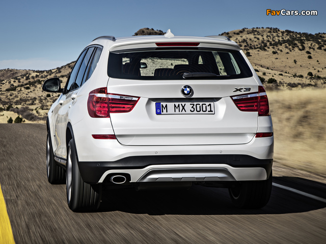 BMW X3 xDrive20d (F25) 2014 pictures (640 x 480)