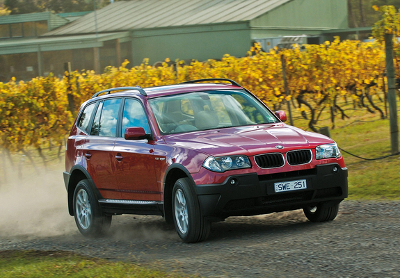 Images of BMW X3 2.5i AU-spec (E83) 2003–06