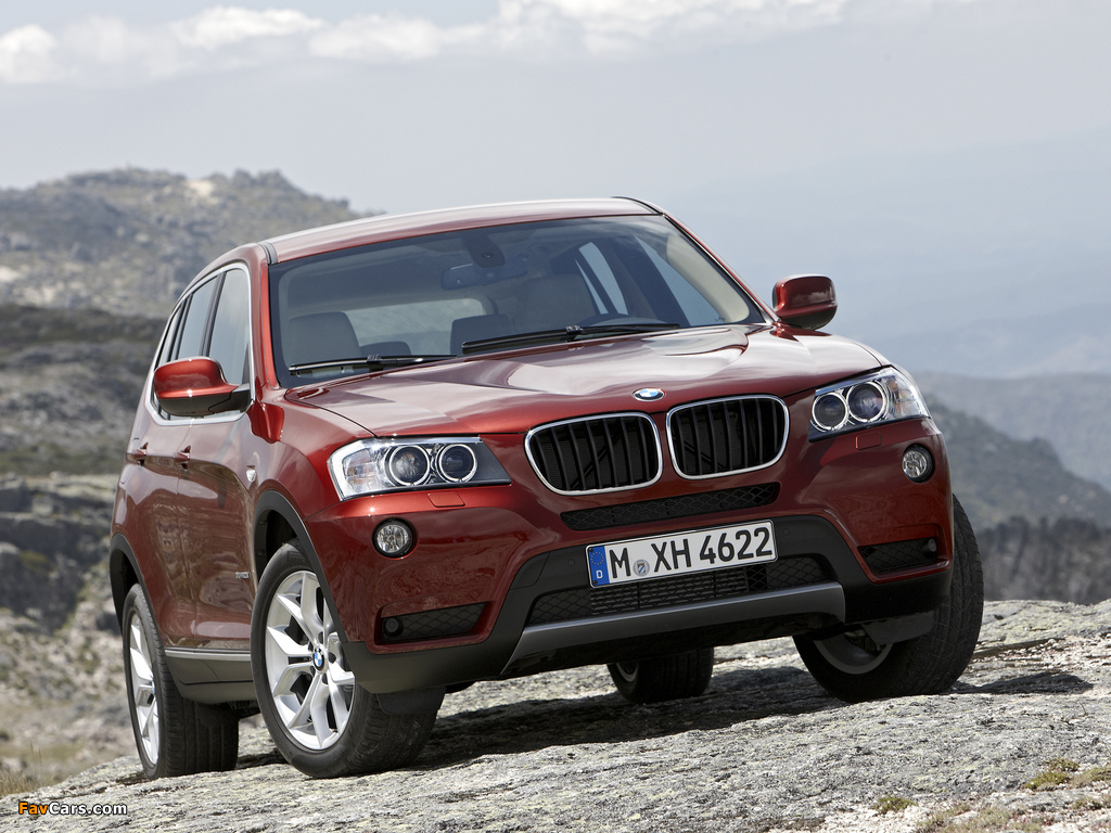 Images of BMW X3 xDrive20d (F25) 2010 (1024 x 768)