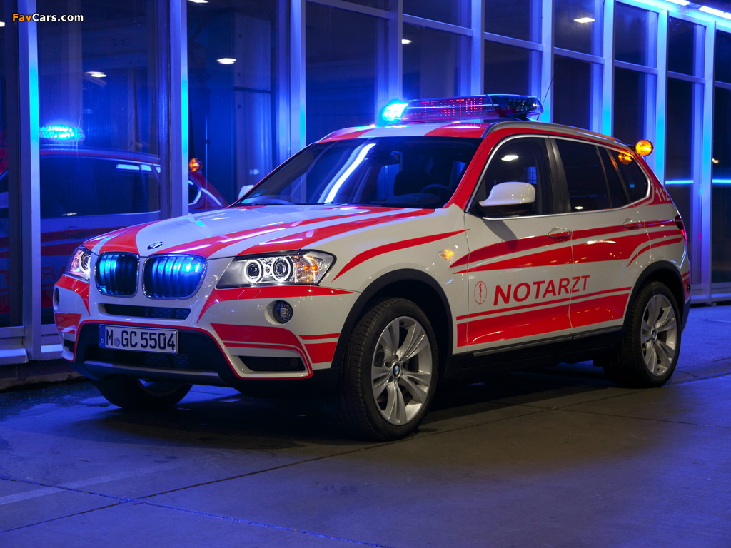 Images of BMW X3 xDrive20d Notarzt (F25) 2011 (1024 x 768)