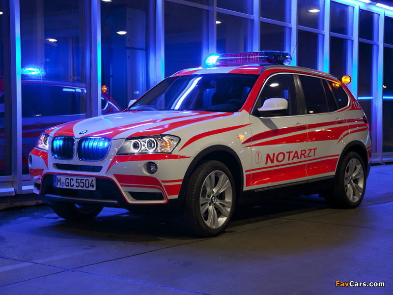 Images of BMW X3 xDrive20d Notarzt (F25) 2011 (800 x 600)