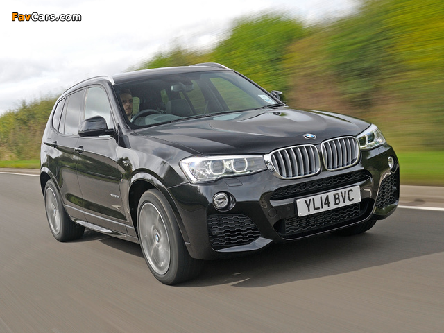 Images of BMW X3 xDrive35d M Sport Package UK-spec (F25) 2014 (640 x 480)