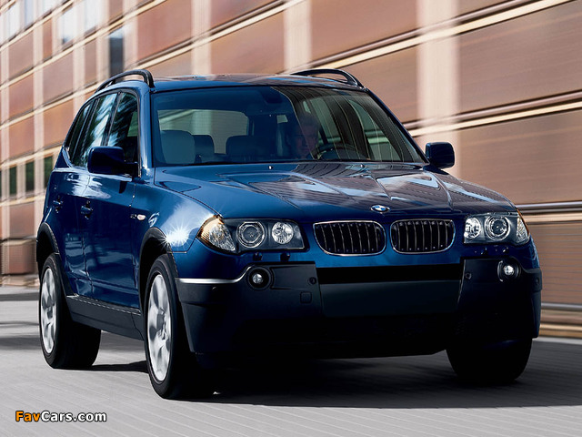 Photos of BMW X3 3.0i (E83) 2003–06 (640 x 480)