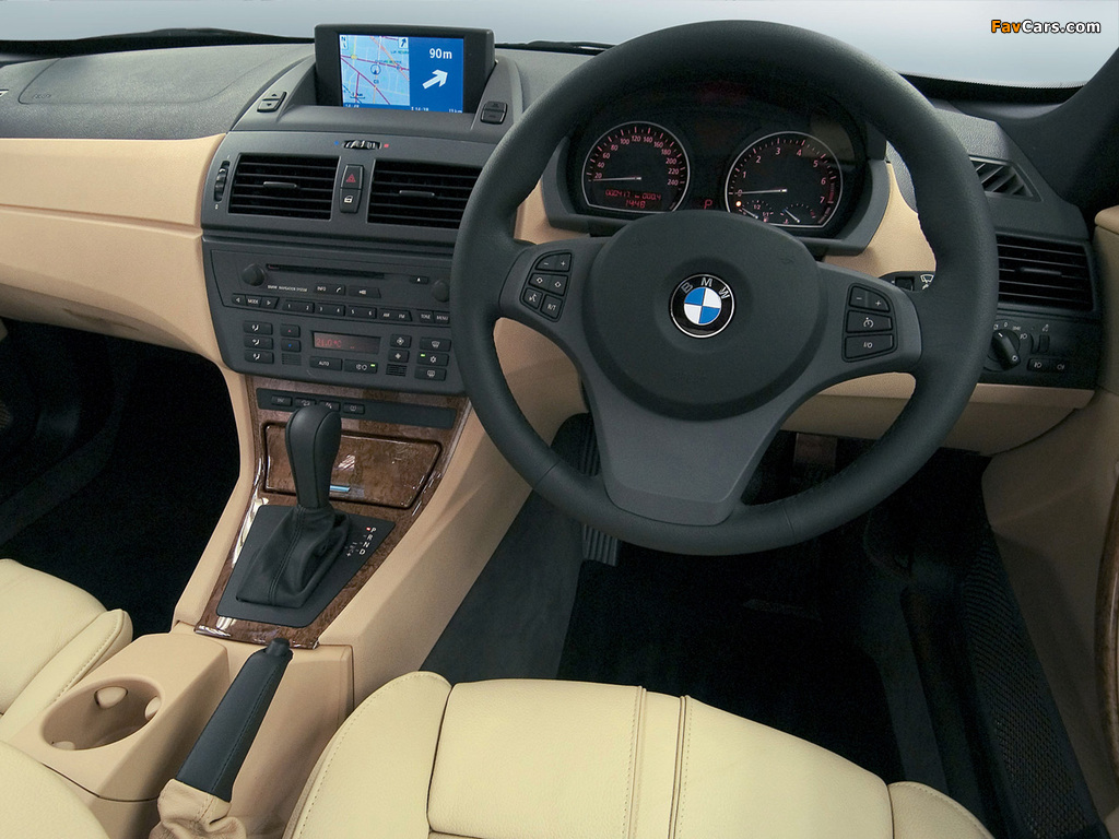 Photos of BMW X3 2.5i UK-spec (E83) 2003–06 (1024 x 768)