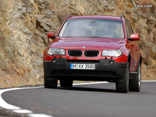 Photos of BMW X3 3.0i (E83) 2003–06 (640 x 480)
