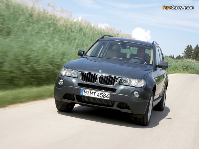 Photos of BMW X3 2.0d (E83) 2007–10 (640 x 480)