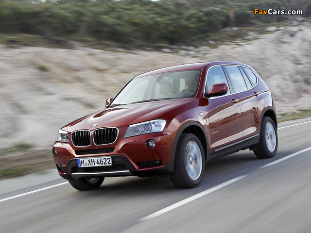 Photos of BMW X3 xDrive20d (F25) 2010 (640 x 480)