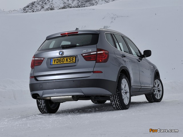 Photos of BMW X3 xDrive20d UK-spec (F25) 2010 (640 x 480)