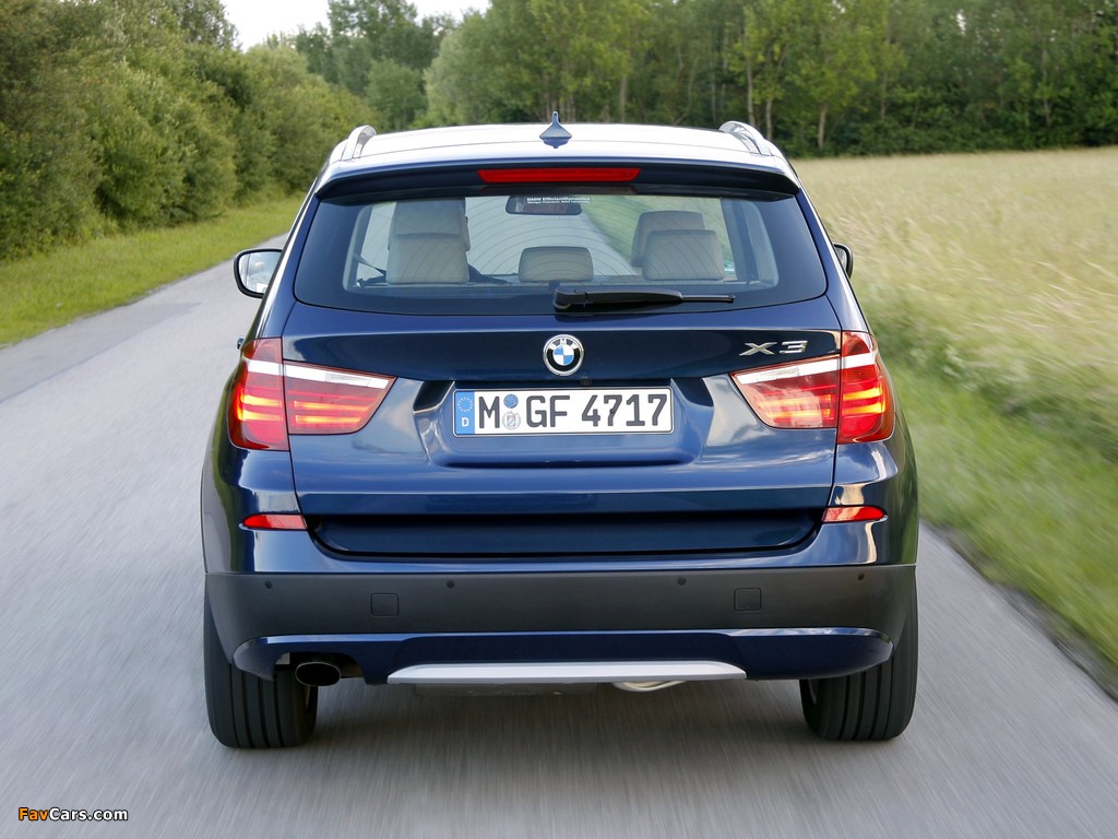 Photos of BMW X3 xDrive20i (F25) 2011 (1024 x 768)