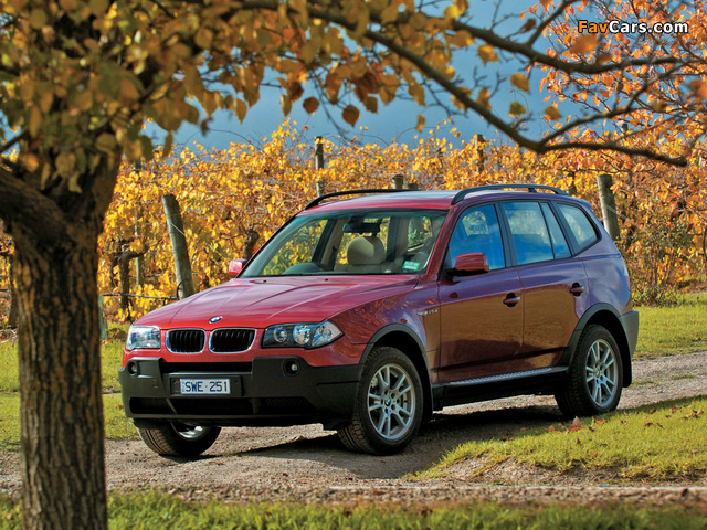 Pictures of BMW X3 2.5i AU-spec (E83) 2003–06 (640 x 480)