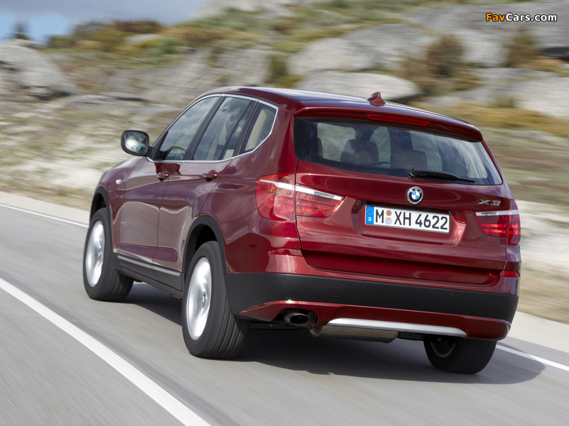 Pictures of BMW X3 xDrive20d (F25) 2010 (800 x 600)