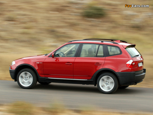 BMW X3 3.0i (E83) 2003–06 wallpapers (640 x 480)