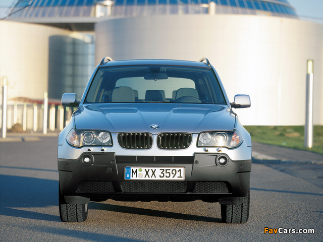 BMW X3 3.0i (E83) 2003–06 wallpapers (640 x 480)