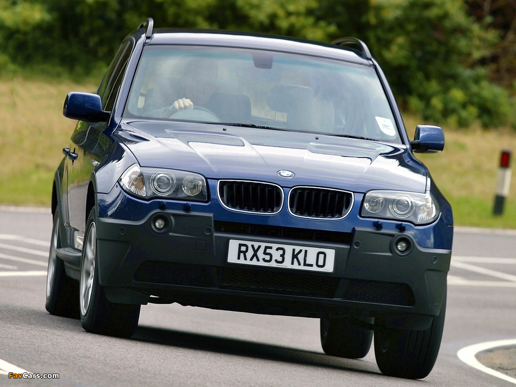 BMW X3 2.5i UK-spec (E83) 2003–06 wallpapers (1024 x 768)