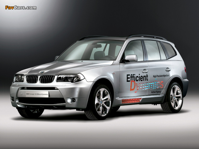 BMW X3 Efficient Dynamics Concept (E83) 2005 wallpapers (640 x 480)