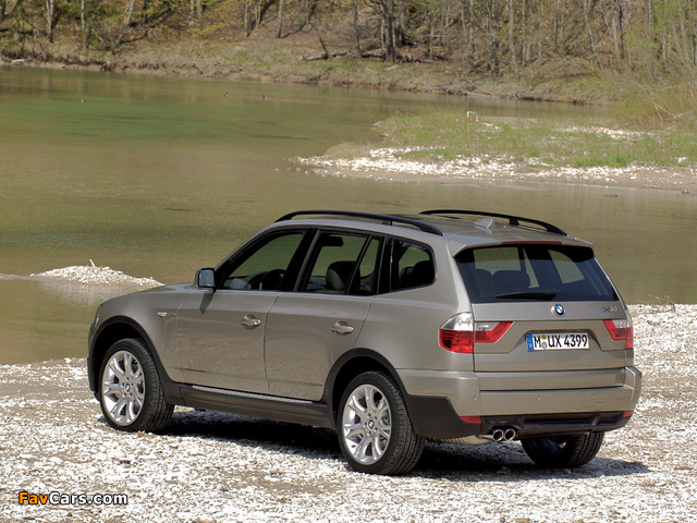 BMW X3 3.0sd (E83) 2007–10 wallpapers (640 x 480)