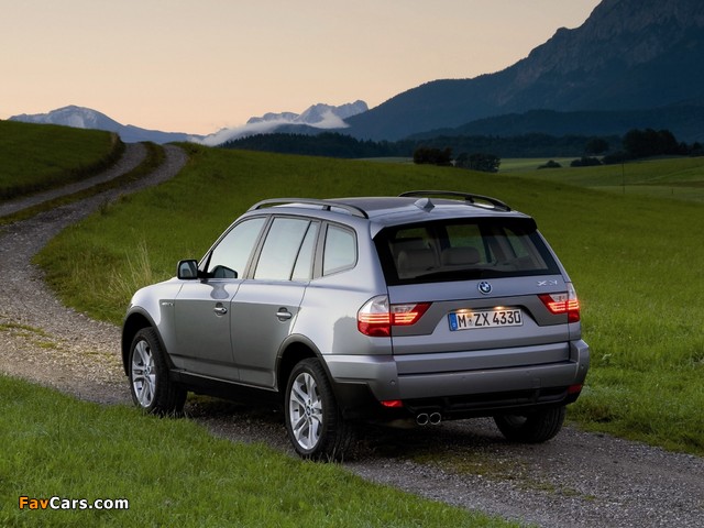 BMW X3 3.0sd (E83) 2007–10 wallpapers (640 x 480)