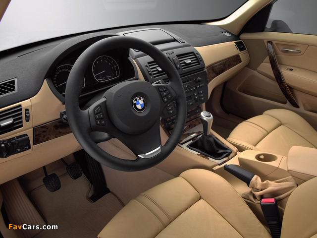BMW X3 3.0si (E83) 2007–10 wallpapers (640 x 480)
