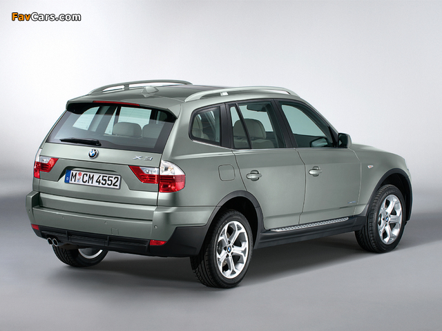 BMW X3 xDrive30i Exclusive Edition (E83) 2008 wallpapers (640 x 480)