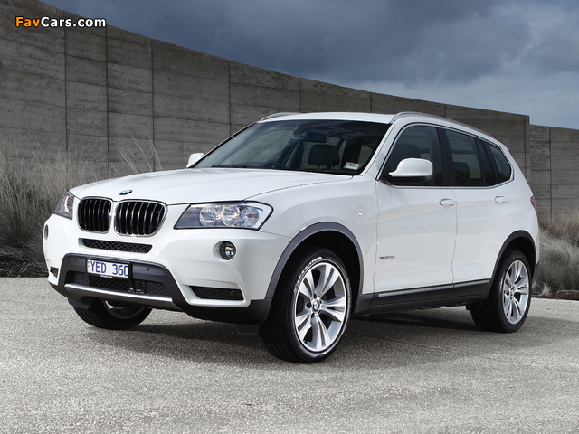 BMW X3 xDrive20d AU-spec (F25) 2010 wallpapers (640 x 480)