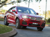 BMW X4 xDrive35i M Sports Package AU-spec (F26) 2014 images