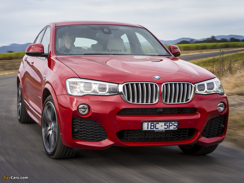 Images of BMW X4 xDrive35i M Sports Package AU-spec (F26) 2014 (1024 x 768)