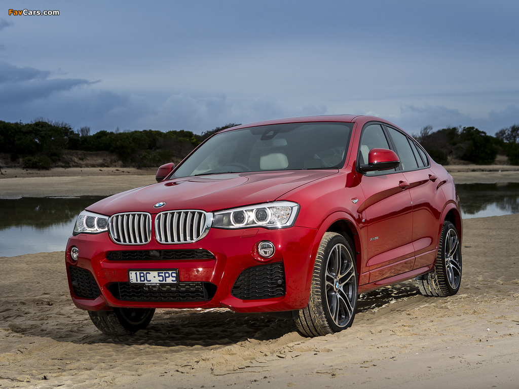 Images of BMW X4 xDrive35i M Sports Package AU-spec (F26) 2014 (1024 x 768)