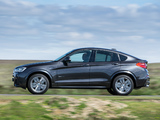 Photos of BMW X4 xDrive30d M Sports Package UK-spec (F26) 2014