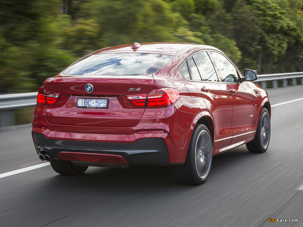 Photos of BMW X4 xDrive35i M Sports Package AU-spec (F26) 2014 (1024 x 768)