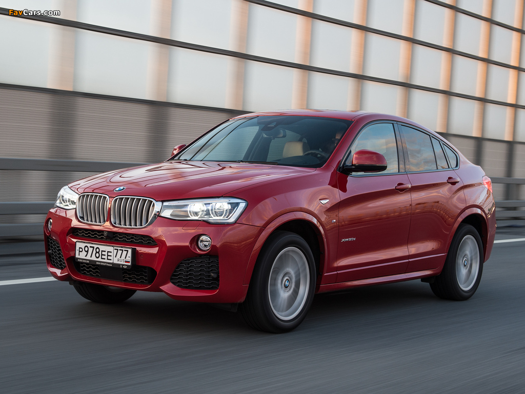 Pictures of BMW X4 xDrive30d M Sports Package (F26) 2014 (1024 x 768)