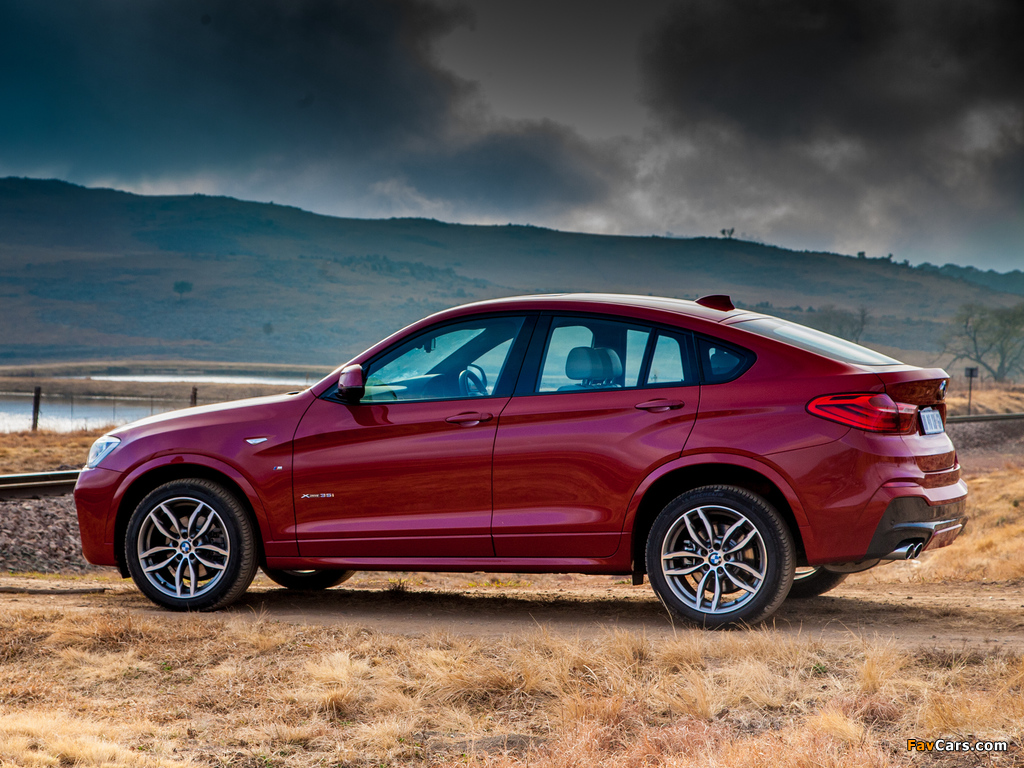 Pictures of BMW X4 xDrive35i M Sports Package ZA-spec (F26) 2014 (1024 x 768)