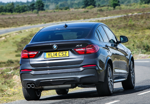 BMW X4 xDrive30d M Sports Package UK-spec (F26) 2014 wallpapers