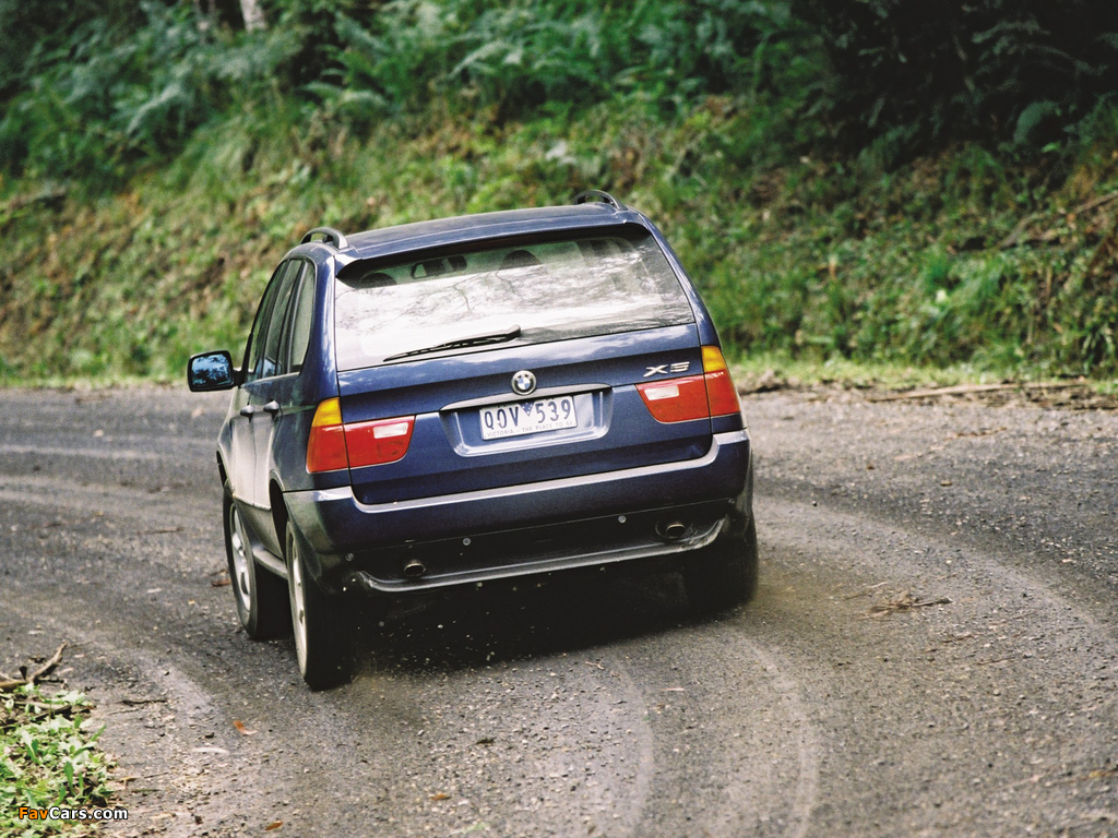 BMW X5 3.0i AU-spec (E53) 2000–03 photos (1024 x 768)