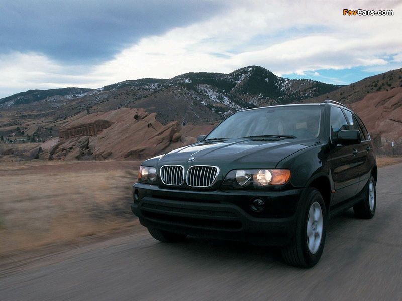 BMW X5 3.0i US-spec (E53) 2000–03 photos (800 x 600)