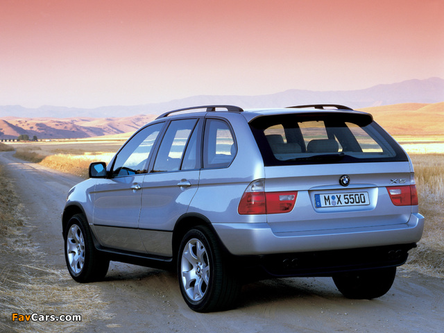 BMW X5 4.4i (E53) 2000–03 photos (640 x 480)