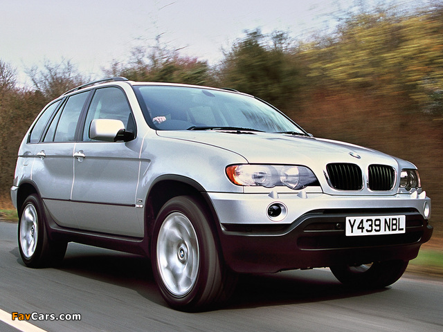 BMW X5 3.0i UK-spec (E53) 2000–03 wallpapers (640 x 480)