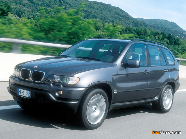 BMW X5 3.0d (E53) 2001–03 wallpapers (640 x 480)