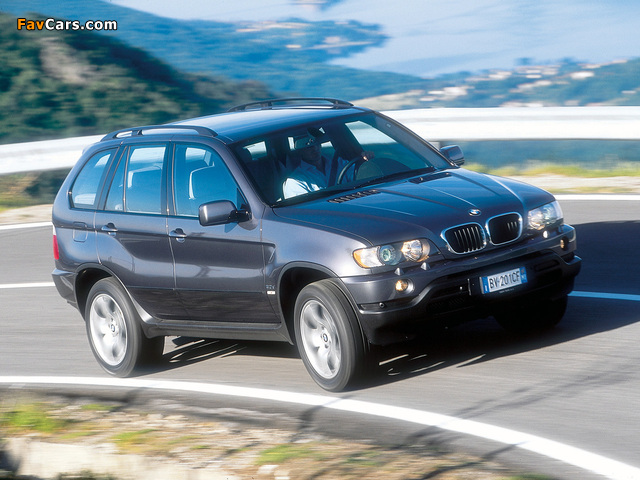 BMW X5 3.0d (E53) 2001–03 wallpapers (640 x 480)