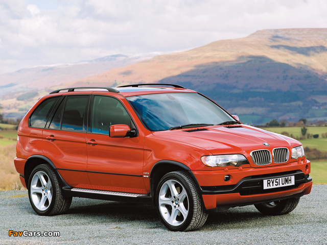 BMW X5 4.6is UK-spec (E53) 2002–03 pictures (640 x 480)