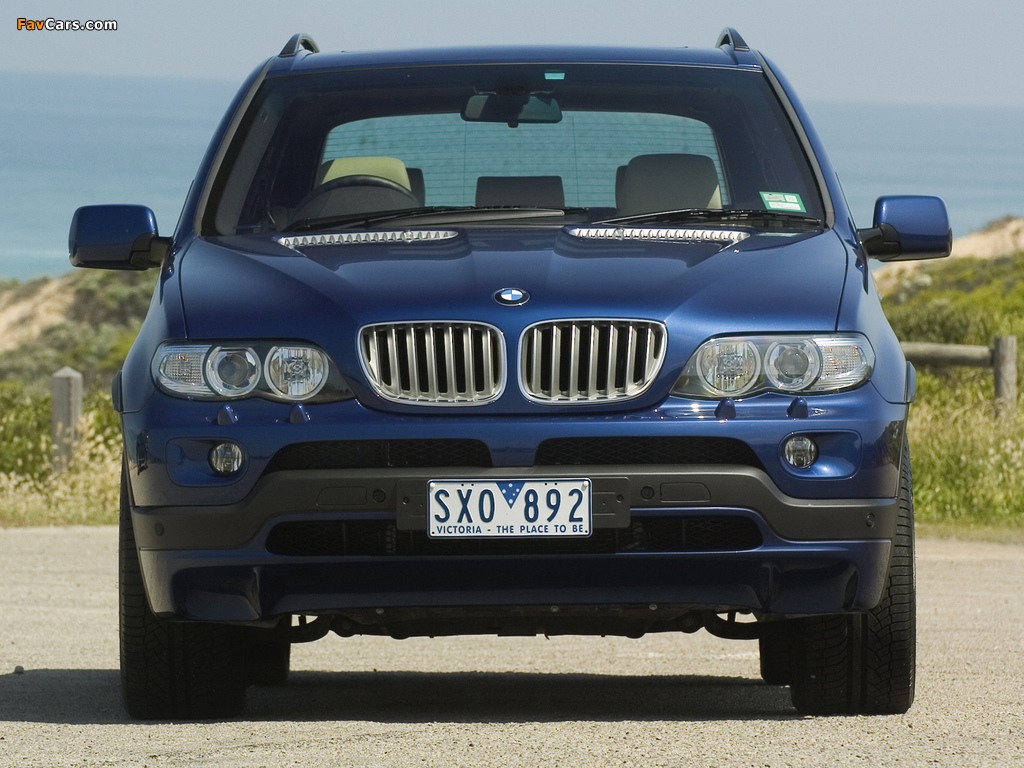BMW X5 4.8is AU-spec (E53) 2004–07 wallpapers (1024 x 768)