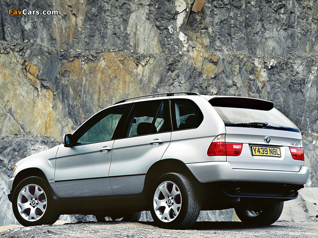 Images of BMW X5 3.0i UK-spec (E53) 2000–03 (640 x 480)