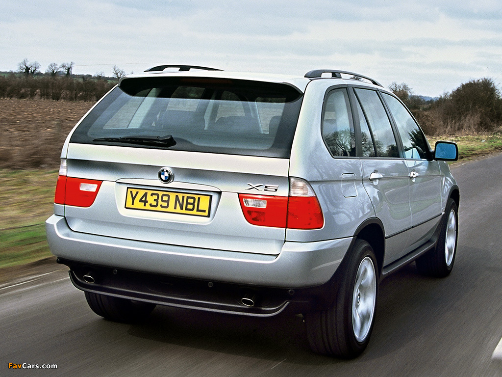 Images of BMW X5 3.0i UK-spec (E53) 2000–03 (1024 x 768)
