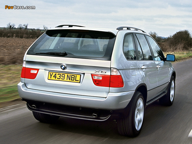 Images of BMW X5 3.0i UK-spec (E53) 2000–03 (640 x 480)